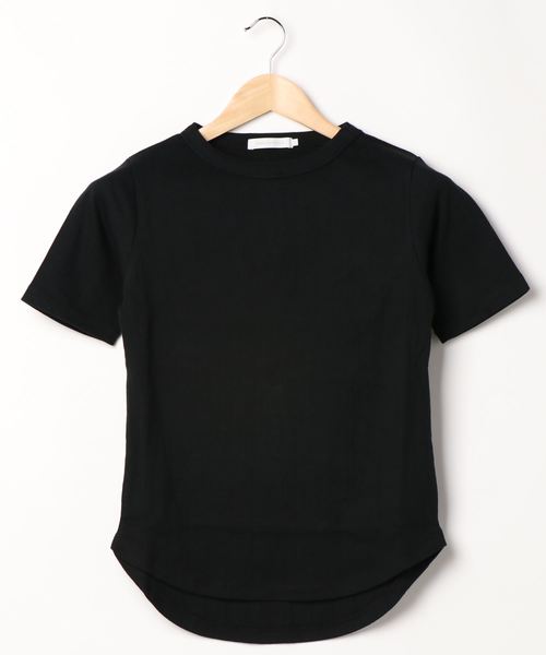 AMERICAN HOLIC（アメリカンホリック）の「針抜きテレコクルーネックカットプルオーバー　＊〇（Tシャツ/カットソー・レディース・ブラック/オフホワイト/モカ/ホワイト系その他・M/L）」の3枚目の写真