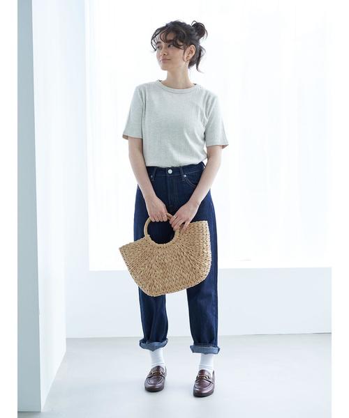 AMERICAN HOLIC（アメリカンホリック）の「針抜きテレコクルーネックカットプルオーバー　＊〇（Tシャツ/カットソー・レディース・ブラック/オフホワイト/モカ/ホワイト系その他・M/L）」の17枚目の写真