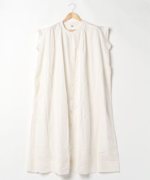 チャイハネ（チャイハネ）の「【チャイハネ】yul バンドカラーフレンチスリーブワンピース（ワンピース・レディース・ホワイト/ブラック/レッド・FREE）」の17枚目の写真