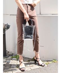 EMODA | ヘムカットスリムジャストウエストジーンズ(デニムパンツ)