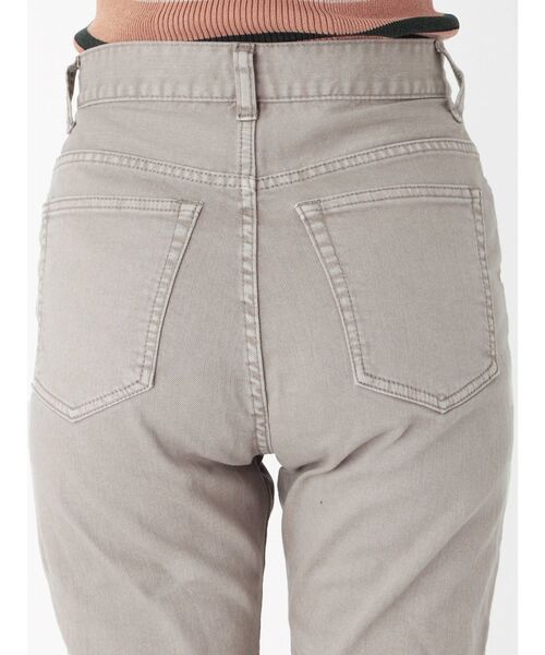 EMODA（エモダ）の「ヘムカットスリムジャストウエストジーンズ（デニムパンツ・レディース・ブラウン/ベージュ/カーキ・SMALL/MEDIUM）」の8枚目の写真