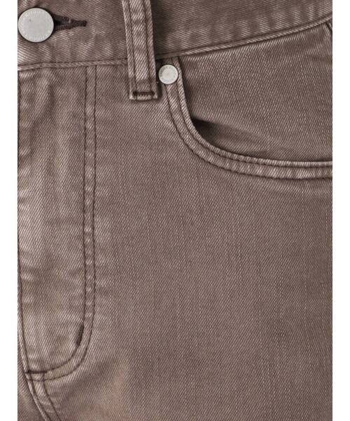 EMODA（エモダ）の「ヘムカットスリムジャストウエストジーンズ（デニムパンツ・レディース・ブラウン/ベージュ/カーキ・SMALL/MEDIUM）」の18枚目の写真