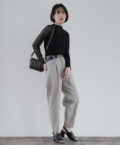 PAGEBOY（ページボーイ）の「キリカエレースプルオーバー（シャツ/ブラウス・レディース・ブラック/オフホワイト・FREE）」の6枚目の写真