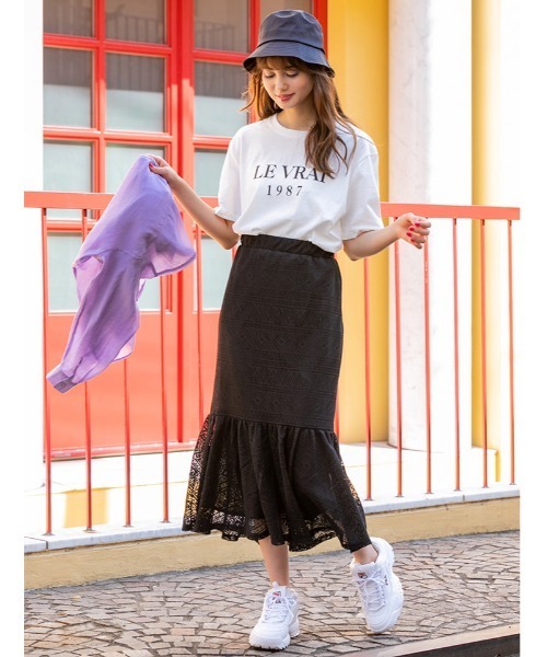 fifth（フィフス）の「ボックスロゴTシャツ（Tシャツ/カットソー・レディース・イエロー/ホワイト・MEDIUM）」の11枚目の写真