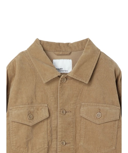 CRAFT STANDARD BOUTIQUE(クラフトスタンダードブティック)の「コーデュロイジャケット《COTTON USA》○*★(ブルゾン・レディース・アイボリー/ベージュ/ネイビー・FREE)」の14枚目の写真