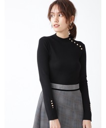 JILL STUART | ◆オリーブボタンデザインニット(ニット/セーター)