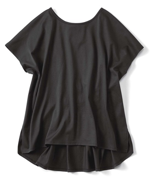 Live in comfort（リブインコンフォート）の「リブ　イン　コンフォート　抗菌防臭加工が心強い　ゆるっとスポＴシャツ（Tシャツ/カットソー・レディース・チャコールグレー/ラベンダー/イエロー系その他/サックスブルー・X-LARGE/SMALL/MEDIUM/XX-LARGE/LARGE/XXX-LARGE）」の10枚目の写真