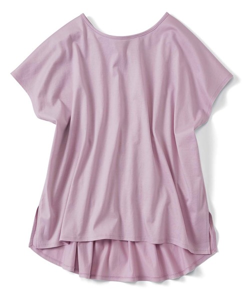 Live in comfort（リブインコンフォート）の「リブ　イン　コンフォート　抗菌防臭加工が心強い　ゆるっとスポＴシャツ（Tシャツ/カットソー・レディース・チャコールグレー/ラベンダー/イエロー系その他/サックスブルー・X-LARGE/SMALL/MEDIUM/XX-LARGE/LARGE/XXX-LARGE）」の11枚目の写真