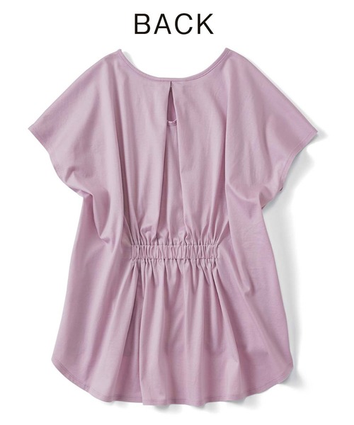 Live in comfort（リブインコンフォート）の「リブ　イン　コンフォート　抗菌防臭加工が心強い　ゆるっとスポＴシャツ（Tシャツ/カットソー・レディース・チャコールグレー/ラベンダー/イエロー系その他/サックスブルー・X-LARGE/SMALL/MEDIUM/XX-LARGE/LARGE/XXX-LARGE）」の12枚目の写真