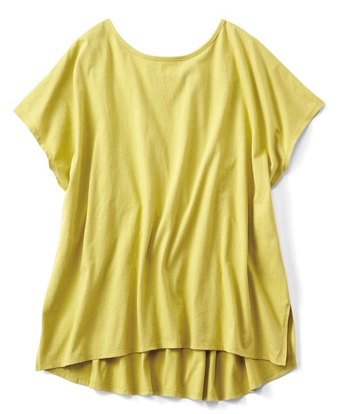 Live in comfort（リブインコンフォート）の「リブ　イン　コンフォート　抗菌防臭加工が心強い　ゆるっとスポＴシャツ（Tシャツ/カットソー・レディース・チャコールグレー/ラベンダー/イエロー系その他/サックスブルー・X-LARGE/SMALL/MEDIUM/XX-LARGE/LARGE/XXX-LARGE）」の15枚目の写真