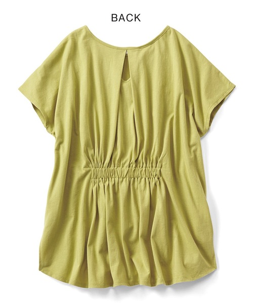 Live in comfort（リブインコンフォート）の「リブ　イン　コンフォート　抗菌防臭加工が心強い　ゆるっとスポＴシャツ（Tシャツ/カットソー・レディース・チャコールグレー/ラベンダー/イエロー系その他/サックスブルー・X-LARGE/SMALL/MEDIUM/XX-LARGE/LARGE/XXX-LARGE）」の16枚目の写真