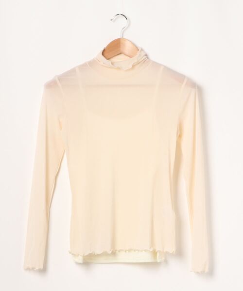 apres jour mignon（アプレジュールミニョン）の「クシュクシュチュールトップス【ZOZOTOWN限定アイテム】（Tシャツ/カットソー・レディース・ブラック/アイボリー・フリー）」の10枚目の写真