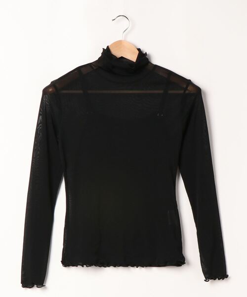 apres jour mignon（アプレジュールミニョン）の「クシュクシュチュールトップス【ZOZOTOWN限定アイテム】（Tシャツ/カットソー・レディース・ブラック/アイボリー・フリー）」の11枚目の写真