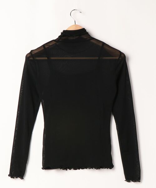 apres jour mignon（アプレジュールミニョン）の「クシュクシュチュールトップス【ZOZOTOWN限定アイテム】（Tシャツ/カットソー・レディース・ブラック/アイボリー・フリー）」の12枚目の写真