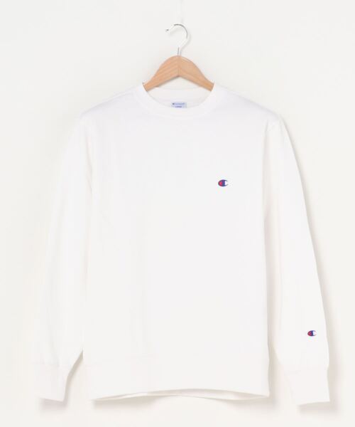 Champion(チャンピオン)の「Champion/チャンピオン ワンポイント刺繍 ロゴスウェット(スウェット・メンズ・ブラック/ホワイト/グレー/マルーン/ネイビー/チャコール/オートミール/オリーブ/マスタード/モスグリーン/レンガ・L/LL/M)」の2枚目の写真