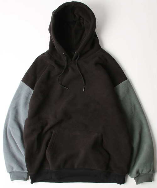 ZIP FIVE（ジップファイブ）の「【ZIP FIVE】【ZIP OUTDOOR】フリースビッグシルエットパーカー（パーカー・レディース・ベージュ系/ベージュ/ブラック/ベージュ系1/マスタード/ブラウン/グレー/ブラック系/グリーン/ホワイト系/ベージュ系2/アイボリー/レンガ/ブルー/ダークグリーン/ホワイト系1・MEDIUM/X-LARGE/LARGE）」の5枚目の写真