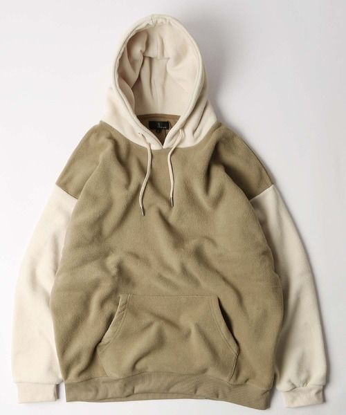 ZIP FIVE（ジップファイブ）の「【ZIP FIVE】【ZIP OUTDOOR】フリースビッグシルエットパーカー（パーカー・レディース・ベージュ系/ベージュ/ブラック/ベージュ系1/マスタード/ブラウン/グレー/ブラック系/グリーン/ホワイト系/ベージュ系2/アイボリー/レンガ/ブルー/ダークグリーン/ホワイト系1・MEDIUM/X-LARGE/LARGE）」の9枚目の写真