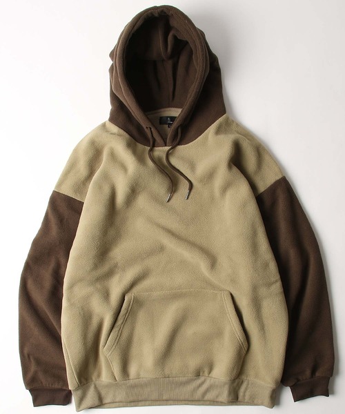 ZIP FIVE（ジップファイブ）の「【ZIP FIVE】【ZIP OUTDOOR】フリースビッグシルエットパーカー（パーカー・レディース・ベージュ系/ベージュ/ブラック/ベージュ系1/マスタード/ブラウン/グレー/ブラック系/グリーン/ホワイト系/ベージュ系2/アイボリー/レンガ/ブルー/ダークグリーン/ホワイト系1・MEDIUM/X-LARGE/LARGE）」の10枚目の写真