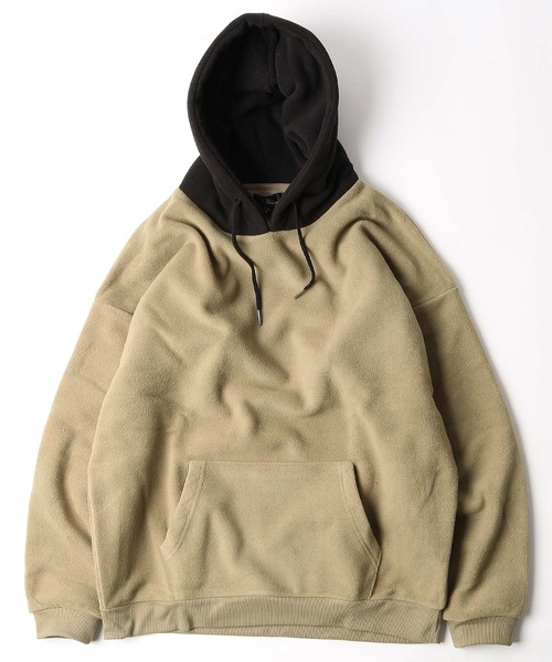 ZIP FIVE（ジップファイブ）の「【ZIP FIVE】【ZIP OUTDOOR】フリースビッグシルエットパーカー（パーカー・レディース・ベージュ系/ベージュ/ブラック/ベージュ系1/マスタード/ブラウン/グレー/ブラック系/グリーン/ホワイト系/ベージュ系2/アイボリー/レンガ/ブルー/ダークグリーン/ホワイト系1・MEDIUM/X-LARGE/LARGE）」の11枚目の写真