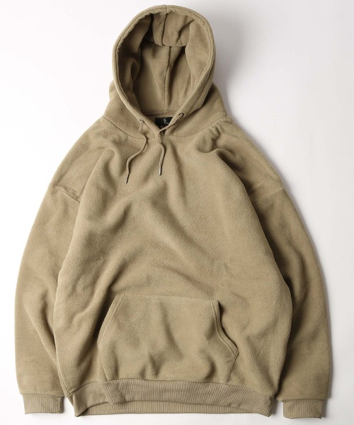 ZIP FIVE（ジップファイブ）の「【ZIP FIVE】【ZIP OUTDOOR】フリースビッグシルエットパーカー（パーカー・レディース・ベージュ系/ベージュ/ブラック/ベージュ系1/マスタード/ブラウン/グレー/ブラック系/グリーン/ホワイト系/ベージュ系2/アイボリー/レンガ/ブルー/ダークグリーン/ホワイト系1・MEDIUM/X-LARGE/LARGE）」の8枚目の写真