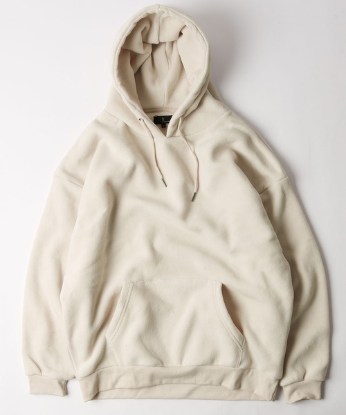 ZIP FIVE（ジップファイブ）の「【ZIP FIVE】【ZIP OUTDOOR】フリースビッグシルエットパーカー（パーカー・レディース・ベージュ系/ベージュ/ブラック/ベージュ系1/マスタード/ブラウン/グレー/ブラック系/グリーン/ホワイト系/ベージュ系2/アイボリー/レンガ/ブルー/ダークグリーン/ホワイト系1・MEDIUM/X-LARGE/LARGE）」の2枚目の写真