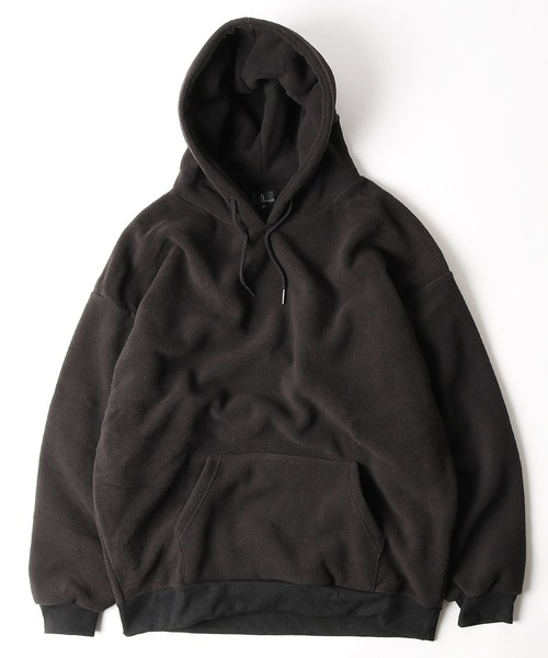 ZIP FIVE（ジップファイブ）の「【ZIP FIVE】【ZIP OUTDOOR】フリースビッグシルエットパーカー（パーカー・レディース・ベージュ系/ベージュ/ブラック/ベージュ系1/マスタード/ブラウン/グレー/ブラック系/グリーン/ホワイト系/ベージュ系2/アイボリー/レンガ/ブルー/ダークグリーン/ホワイト系1・MEDIUM/X-LARGE/LARGE）」の4枚目の写真