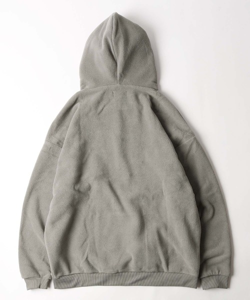 ZIP FIVE（ジップファイブ）の「【ZIP FIVE】【ZIP OUTDOOR】フリースビッグシルエットパーカー（パーカー・レディース・ベージュ系/ベージュ/ブラック/ベージュ系1/マスタード/ブラウン/グレー/ブラック系/グリーン/ホワイト系/ベージュ系2/アイボリー/レンガ/ブルー/ダークグリーン/ホワイト系1・MEDIUM/X-LARGE/LARGE）」の22枚目の写真