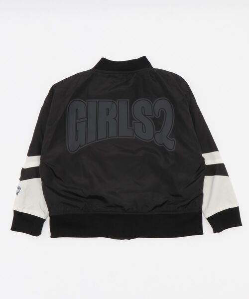 Right-on（ライトオン）の「【TEGTEG Girls2】切り替えスタジャン（ブルゾン・キッズ・ブラック/ベージュ・120/130/105/140/155）」の12枚目の写真