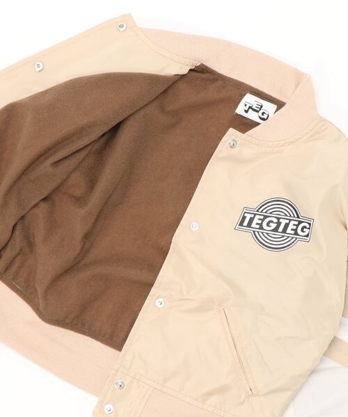 Right-on（ライトオン）の「【TEGTEG Girls2】切り替えスタジャン（ブルゾン・キッズ・ブラック/ベージュ・120/130/105/140/155）」の13枚目の写真