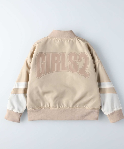 Right-on（ライトオン）の「【TEGTEG Girls2】切り替えスタジャン（ブルゾン・キッズ・ブラック/ベージュ・120/130/105/140/155）」の11枚目の写真