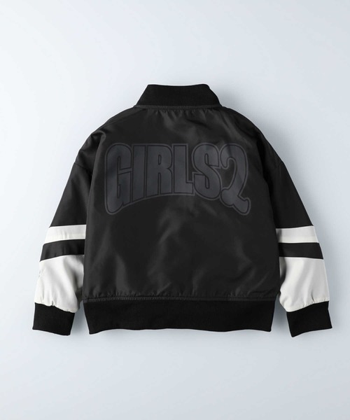 Right-on（ライトオン）の「【TEGTEG Girls2】切り替えスタジャン（ブルゾン・キッズ・ブラック/ベージュ・120/130/105/140/155）」の10枚目の写真