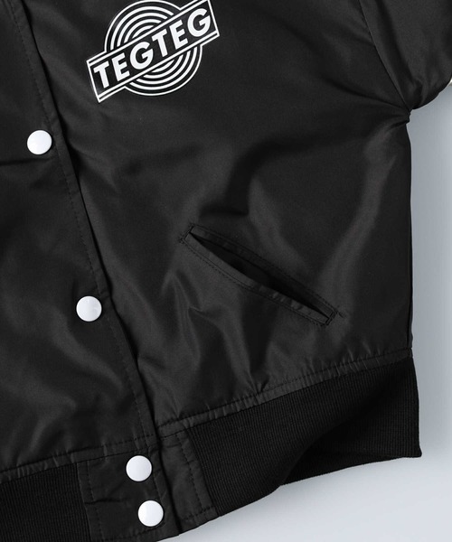 Right-on（ライトオン）の「【TEGTEG Girls2】切り替えスタジャン（ブルゾン・キッズ・ブラック/ベージュ・120/130/105/140/155）」の6枚目の写真