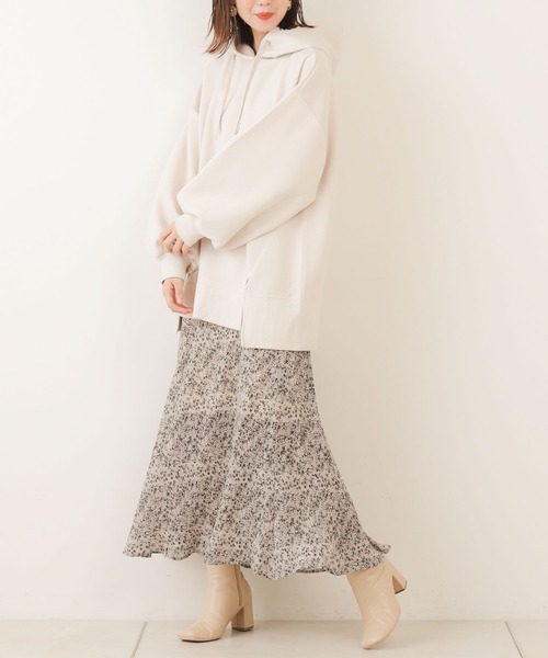 Chico（チコ）の「ダンボールフードパーカー（パーカー・レディース・ライトベージュ/ベージュ/カーキ/ブラック/モカ・FREE）」の8枚目の写真