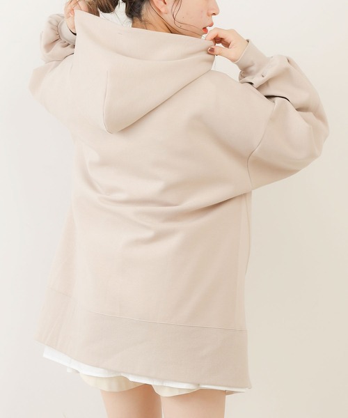 Chico（チコ）の「ダンボールフードパーカー（パーカー・レディース・ライトベージュ/ベージュ/カーキ/ブラック/モカ・FREE）」の12枚目の写真