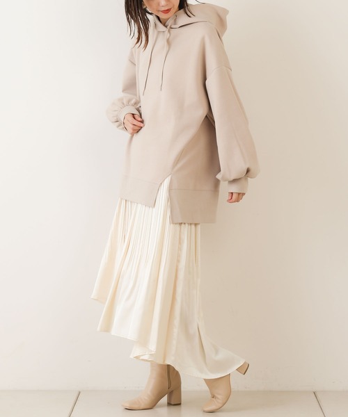 Chico（チコ）の「ダンボールフードパーカー（パーカー・レディース・ライトベージュ/ベージュ/カーキ/ブラック/モカ・FREE）」の15枚目の写真