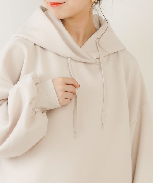 Chico（チコ）の「ダンボールフードパーカー（パーカー・レディース・ライトベージュ/ベージュ/カーキ/ブラック/モカ・FREE）」の20枚目の写真