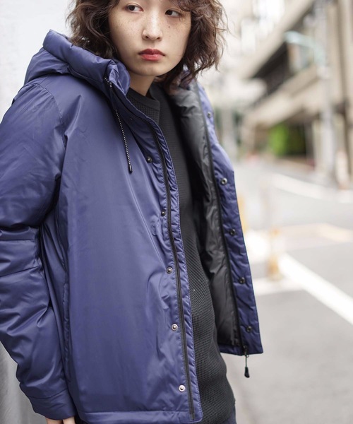 roial(ロイアル)の「DOWN JACKET/roial ロイアル トップス ブルゾン ナイロンジャケット ダウンジャケット(ダウンジャケット/コート・レディース・ブルー/マスタード/レッド/ブラック/ライトグレー・SMALL/MEDIUM)」の3枚目の写真