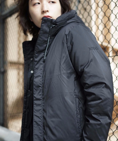 roial(ロイアル)の「DOWN JACKET/roial ロイアル トップス ブルゾン ナイロンジャケット ダウンジャケット(ダウンジャケット/コート・レディース・ブルー/マスタード/レッド/ブラック/ライトグレー・SMALL/MEDIUM)」の10枚目の写真