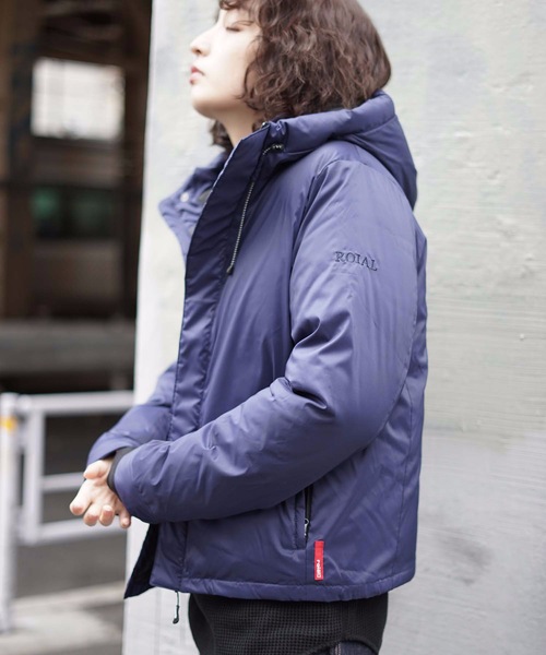 roial(ロイアル)の「DOWN JACKET/roial ロイアル トップス ブルゾン ナイロンジャケット ダウンジャケット(ダウンジャケット/コート・レディース・ブルー/マスタード/レッド/ブラック/ライトグレー・SMALL/MEDIUM)」の15枚目の写真