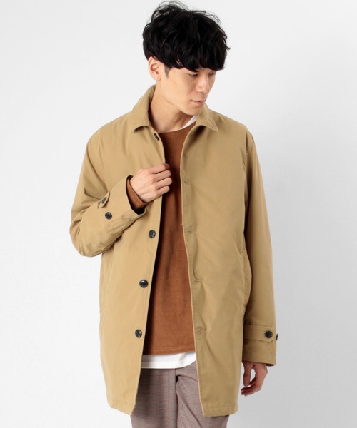 make a ray!（メイク ア レイ！）の「3WAYステンカラーコート/フードジャケット/キルティングライナー付き（ステンカラーコート・メンズ・ベージュ/ブラック/オリーブ・L/XL/M）」の3枚目の写真