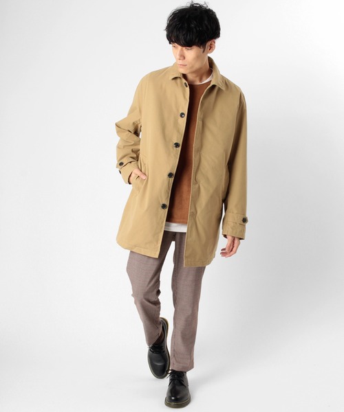 make a ray!（メイク ア レイ！）の「3WAYステンカラーコート/フードジャケット/キルティングライナー付き（ステンカラーコート・メンズ・ベージュ/ブラック/オリーブ・L/XL/M）」の18枚目の写真