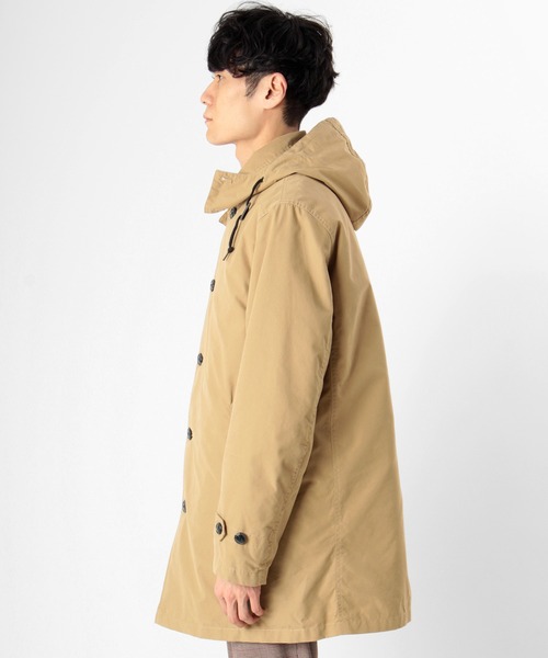 make a ray!（メイク ア レイ！）の「3WAYステンカラーコート/フードジャケット/キルティングライナー付き（ステンカラーコート・メンズ・ベージュ/ブラック/オリーブ・L/XL/M）」の5枚目の写真