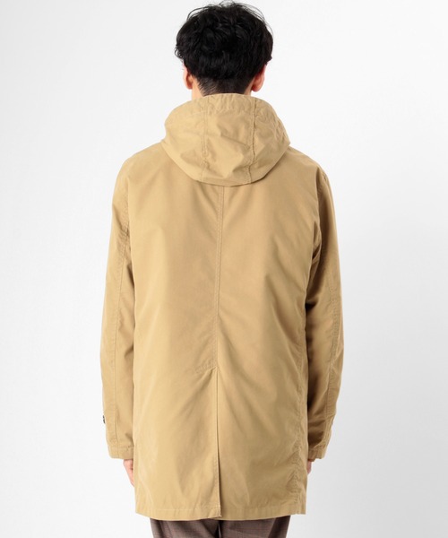 make a ray!（メイク ア レイ！）の「3WAYステンカラーコート/フードジャケット/キルティングライナー付き（ステンカラーコート・メンズ・ベージュ/ブラック/オリーブ・L/XL/M）」の6枚目の写真