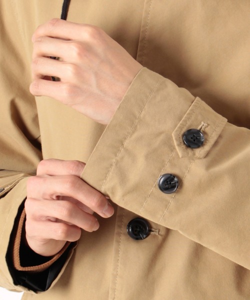 make a ray!（メイク ア レイ！）の「3WAYステンカラーコート/フードジャケット/キルティングライナー付き（ステンカラーコート・メンズ・ベージュ/ブラック/オリーブ・L/XL/M）」の12枚目の写真