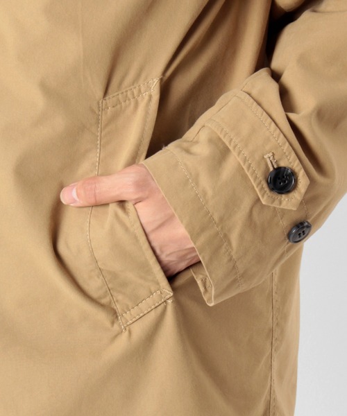 make a ray!（メイク ア レイ！）の「3WAYステンカラーコート/フードジャケット/キルティングライナー付き（ステンカラーコート・メンズ・ベージュ/ブラック/オリーブ・L/XL/M）」の13枚目の写真