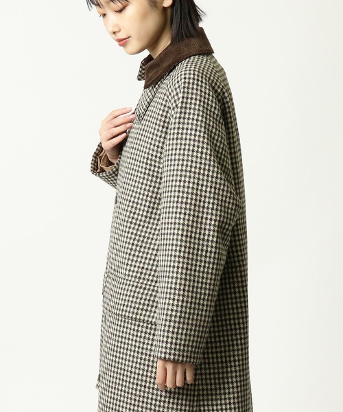 Barbour レディース ポンチョ クラシック タータンチェック ポンチョ｜ノンワックスジャケット
