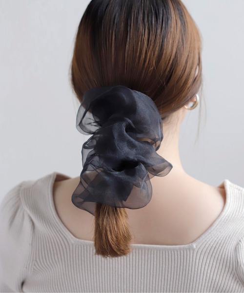 ANEMONE（アネモネ）の「オーガンジーのシックカラービッグシュシュ