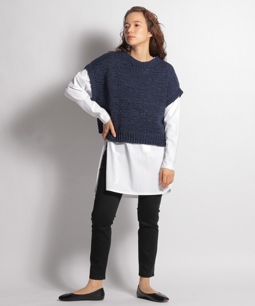 niko and...（ニコアンド）の「抗菌防臭ツイルストレッチスリムパンツ（その他パンツ・レディース・ブラック/グレー/モカ・SMALL/MEDIUM/LARGE）」の9枚目の写真