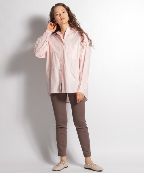 niko and...（ニコアンド）の「抗菌防臭ツイルストレッチスリムパンツ（その他パンツ・レディース・ブラック/グレー/モカ・SMALL/MEDIUM/LARGE）」の4枚目の写真