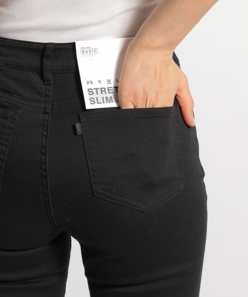 niko and...（ニコアンド）の「抗菌防臭ツイルストレッチスリムパンツ（その他パンツ・レディース・ブラック/グレー/モカ・SMALL/MEDIUM/LARGE）」の5枚目の写真